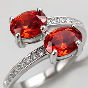 Anello in pietra rossa, design classico, gioiello alla moda per l'uso quotidiano - Product Image 5