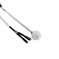 Sonde de température à thermistance NTC 100K SHAN WEI SW-10605, précision 1°C, en alliage d'aluminium, gaine en fibre de verre et PVC, 2 conducteurs, personnalisable