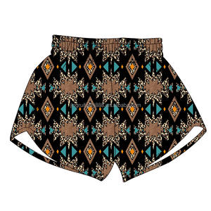 Shorts pour bébés et enfants de 0 à 16 <span class=keywords><strong>ans</strong></span>, imprimés assortis, en tissu de soie de lait, taille haute, shorts décontractés pour filles - Product Image 2