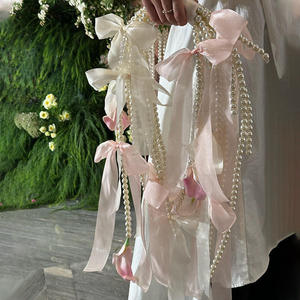 Bouquet de mariée en perles haut de gamme, style Ins-Style |   Faux bouquet de fleurs à main pour l'enregistrement de mariage et les séances <span class=keywords><strong>photo</strong></span> Décoration de mariage - Product Image 6