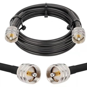 Cable Coaxial <span class=keywords><strong>RG58</strong></span> de Alto Rendimiento <span class=keywords><strong>PL259</strong></span> UHF Macho a Macho de 15 pies, Baja Pérdida, 50 Ohmios, para Antena de Radio CB y Analizador - Product Image 1