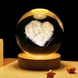 Vetro Trasparente all'Ingrosso per Incisione Laser di Immagini 3D con Base Luminosa - Product Image 3