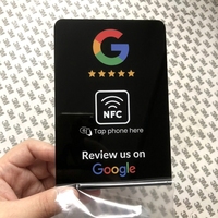 Base NFC para reseñas de Google, Soporte NFC personalizado, Soporte NFC de acrílico, Soporte NFC para reseñas de Google, Soporte NFC para tarjetas NFC de reseñas de Google