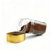 Vente en gros de boîtes à café en verre hermétiques carrées de 200ml 400ml 800ml bocal en verre scellé sous vide pour l'emballage du café