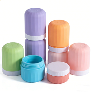 JOYSUN Nueva Caja de Embalaje de Silicona <span class=keywords><strong>para</strong></span> <span class=keywords><strong>Crema</strong></span>, Diseño Aerodinámico, <span class=keywords><strong>para</strong></span> Almacenamiento de Muestras de Cuidado de la Piel, Prácticas Latas <span class=keywords><strong>para</strong></span> Pasta, Modelo Personalizable - Product Image 1