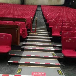 Custom logo coprisedile sala riunioni della scuola, stadio cinema banche copertura del sedile copertura in tessuto per la sedia della chiesa - Product Image 6