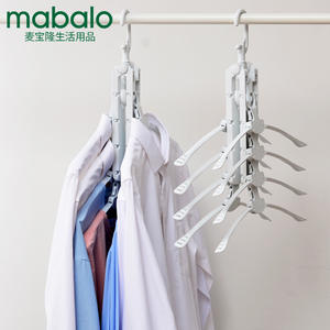 Cintre magique multifonctionnel pour vêtements, organisateur de vêtements blanc, type crochet rectangulaire, pour ranger les vêtements, les pantalons, les cravates, gain de place - Product Image 5