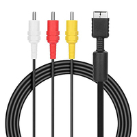 Câble audio-vidéo AV multi-composants 1,8 m vers RCA pour SONY PS2 PS3 PlayStation 5, câble AV 3RCA pour console, TV, jeu, ordinateur