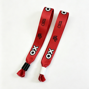 Bracelet en tissu polyester personnalisé de haute qualité, bracelet élastique en polyester imprimé pour événement - Product Image 1