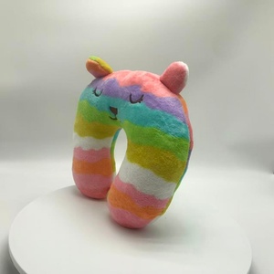 customized Rainbow <b>Neck</b> <b>Pillow</b>, Travel <b>Neck</b> <b>Pillow</b>, Soft <b>Neck</b> Support <b>Pillow</b>, Animal <b>Neck</b> <b>Pillow</b> Plush - Product Image 1