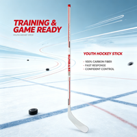 Bâton de hockey sur glace pour adulte, entraînement et match, fibre de carbone, taille personnalisée 60/62 pouces, léger, durable, tissage manuel, fabrication OEM