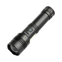 Lampe torche LED rechargeable STARYNITE avec zoom, XHP70, avec port de charge de type C