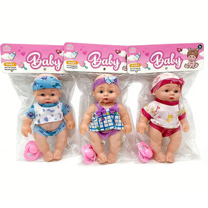 Mini poupée avec sucette, tenue violette et bandeau à nœud pour filles, en vinyle, de 0 à 24 mois - Product Image 6