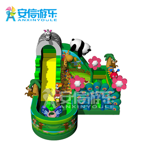 <span class=keywords><strong>Parque</strong></span> de juegos inflable para niños pequeños, <span class=keywords><strong>parque</strong></span> de <span class=keywords><strong>animales</strong></span> inflable de PVC, grande, a la venta - Product Image 2