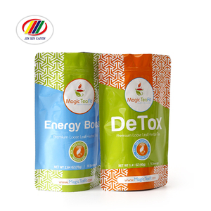 Thiết kế mới chất lượng tốt standup túi trà tái sử dụng EcoFriendly dây kéo khóa cửa sổ trong suốt xé notch phân hủy sinh học - Product Image 6