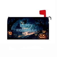 Housse de boîte aux lettres d'Halloween motif citrouille fantôme blanche, protection et décoration, prix usine