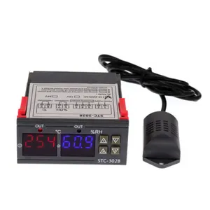 STC-3028 dijital sıcaklık nem kontrol cihazı sera kuluçka nemlendirici ev buzdolabı stc3028 termostat kontrol anahtarı