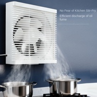 Ventilateur d'extraction pour cuisine et salle de bain, ventilateur mural pour fenêtre, puissant, ABS ignifuge, ventilateur d'extraction personnalisable