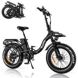 S5: 20 Inch <b>Electric</b> Mountain Fat Tire Bike 48V 750W Snow Fat Bike Folding Fat Tire Bike for Women - Product Image 3