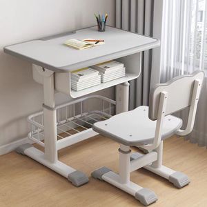 Ensemble de chaises de bureau simples de style moderne pour étudiants Table d'étude en métal à <span class=keywords><strong>prix</strong></span> d'usine pour <span class=keywords><strong>chambre</strong></span> à coucher salon pour l'école des enfants - Product Image 2