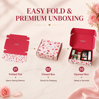 Boîtes d'expédition en carton ondulé biodégradable rouge avec logo personnalisé gratuit pour l'électronique grand public et l'emballage d'appareils photo