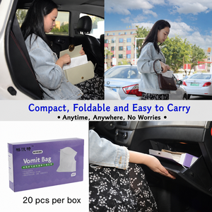 Bolsas Portátiles a Prueba de Fugas para Vómito, Bolsas Desechables para Náuseas, para <span class=keywords><strong>Embarazo</strong></span>, Mareos en Auto, Niños, Guardería, Viajes al Aire Libre - Product Image 5