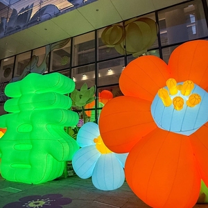 Decoración de Escenario <span class=keywords><strong>con</strong></span> Diseño Personalizado, Globo Inflable Gigante <span class=keywords><strong>con</strong></span> Luz en Forma de Flor - Product Image 1