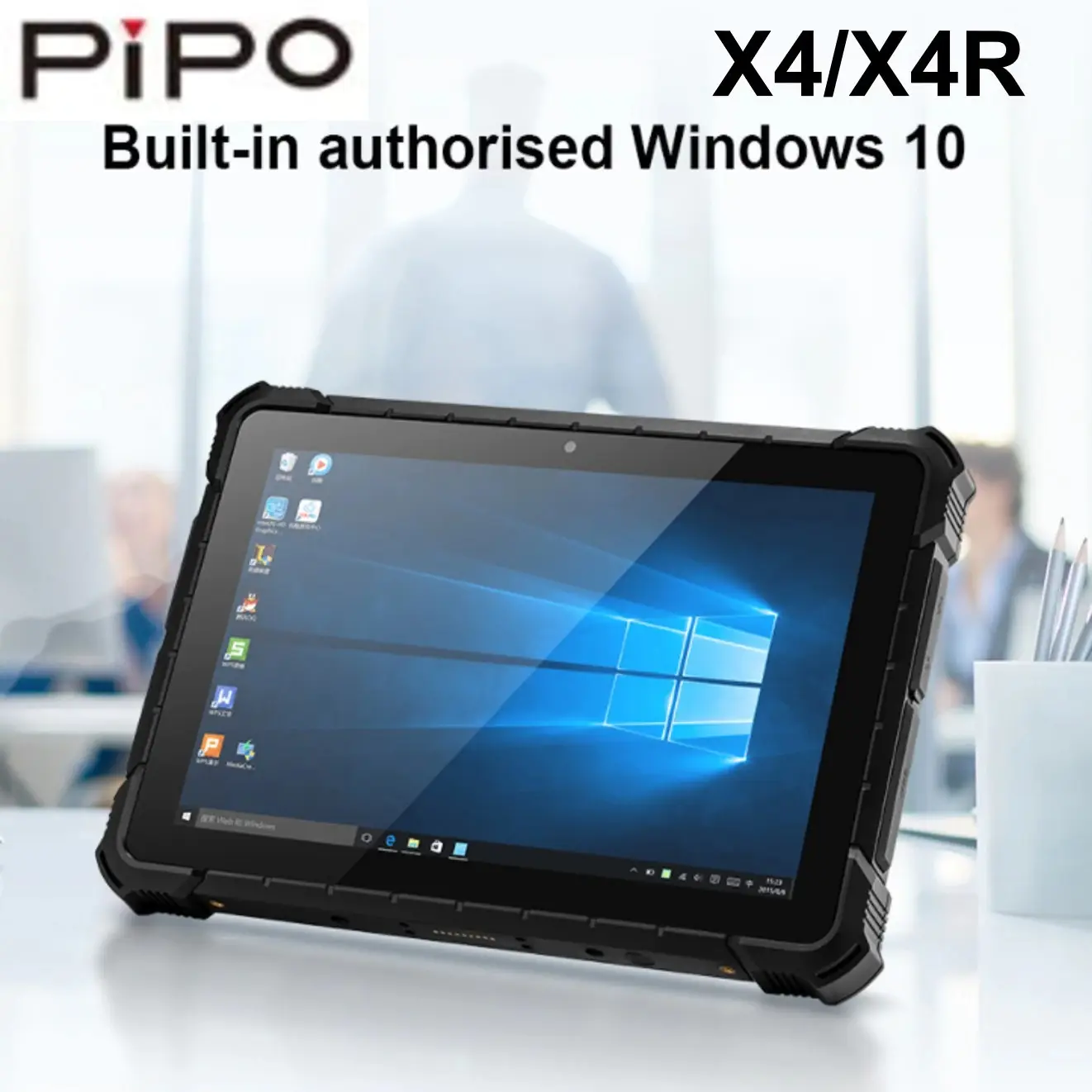 Планшет Pipo X4 IP67, 10,1 дюйма, 4 ядра, 8 + 128 ГБ, NFC, Windows