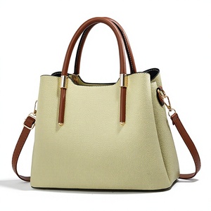 Bolso de mano minimalista y casual de piel sintética para mujer, elegante, con asa superior, bandolera, RTS, pedido mixto al por mayor - Product Image 2