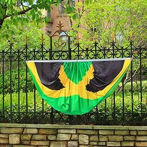 Bandera Patriótica de <span class=keywords><strong>Jamaica</strong></span> para Interiores/Exteriores, 3 x 6 Pies, Plisada, de Fibra de Vidrio, Decoración para Porche Delantero, para Celebraciones - Product Image 5