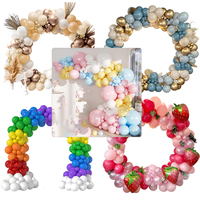 Kit d'arche de guirlande de ballons de football personnalisé, thème football, décoration de fête écologique, ensemble de chaînes de ballons pour Noël et la remise des diplômes