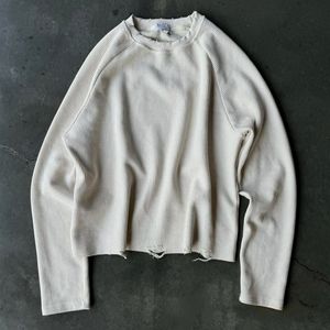<span class=keywords><strong>Sweat</strong></span>-shirt thermique gaufré pour <span class=keywords><strong>homme</strong></span>, coupe ample, manches longues, imprimé dessin animé, avec logo personnalisé, délavage enzymatique, grammage lourd 320 GSM, effet vieilli - Product Image 2