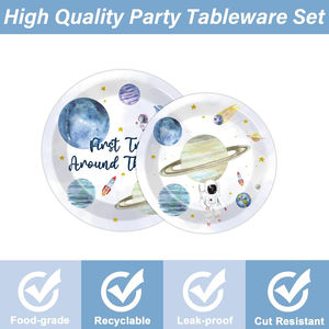 Ensemble de fournitures de table pour fête d'anniversaire sur le thème du <span class=keywords><strong>soleil</strong></span>, décorations pour 1er anniversaire sur le thème de l'espace, fournitures de fête sur le thème du <span class=keywords><strong>soleil</strong></span> - Product Image 4