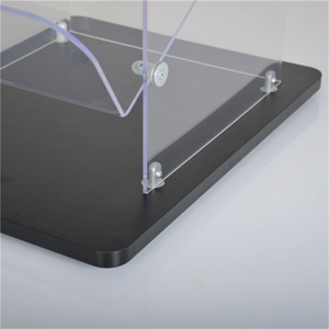 Highly Transparent Stable Custom Acrylic Newspaper Display <b>Stand</b> with Customized Color & Size and Custom Logo for Magazine - Product Image 4