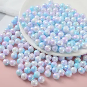 Fornitore di perline all'ingrosso moda colorata nuove perline grosse per la creazione di gioielli perline acriliche brillanti