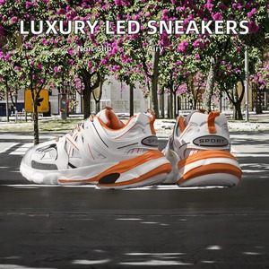 Designer Luxury High Quality Platform <b>Sneaker</b> Chunky Casual Lace-Up Running Shoes Lights Comfortable Breathable Anti-Slip - Product Image 3
