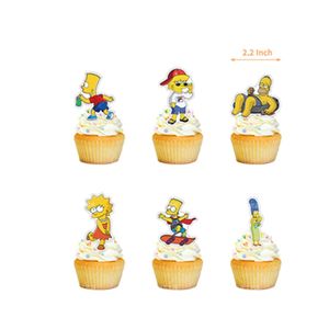 Artículos para Fiesta de los Simpson, Set de Fiesta de Cumpleaños de los Simpson Incluye Pancarta de Feliz Cumpleaños, Adornos para Pastel, Globos de Cumpleaños para Niños X4175 - Product Image 4