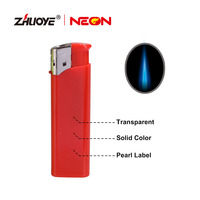 Briquet à flamme jet en plastique personnalisé, vente en gros de briquets à cigarettes, briquet électronique pour fumeurs