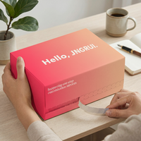 Boîtes d'expédition pliables en carton personnalisées pour cadeaux, cosmétiques, vêtements, avec logo personnalisé, vente en gros