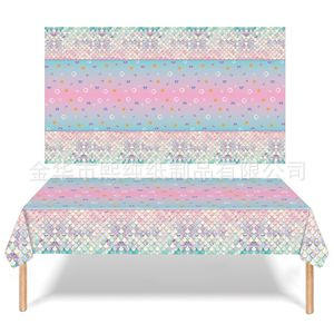 ผ้าปูโต๊ะสีชมพูขนาด137*274