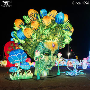 Vente chaude lanterne en soie chinoise pour Noël Halloween Thanksgiving Festival <span class=keywords><strong>des</strong></span> lanternes du nouvel an chinois pour l'affichage dans un lieu public - Product Image 6