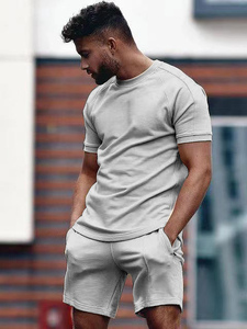 Offre Spéciale vêtements hommes ensembles deux pièces court été survêtement ensemble décontracté vêtements de sport hommes shorts ensemble été - Product Image 2