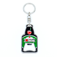 Ouvre-bouteille de bière Portable Souvenirs porte-clés en métal émail forme de bouchon de bouteille porte-clés