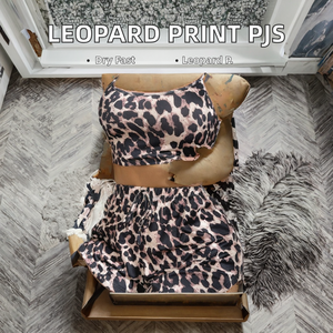 Women's Sexy Leopard Print Summer <b>Pajamas</b> Comfortable Milk Silk Two-Piece Home Wear <b>Set</b> Elastic Waist Cross-Border Hot-Selling - Product Image 2