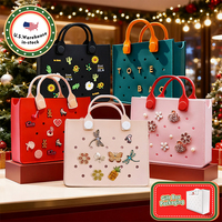 Ornement de Noël personnalisé Sac à main étanche en EVA Sacs fourre-tout pour femmes Ensembles de cadeaux de Noël pour femmes Fourre-tout à la main Sac de plage