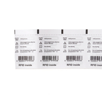Étiquettes RFID UHF personnalisées en papier lavable pour vêtements, imprimées, étanches, 860-960 MHz