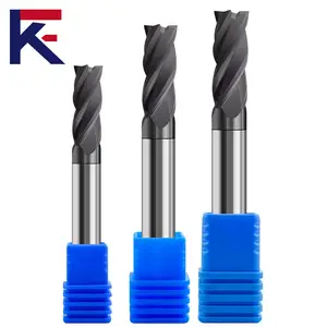 Karbon Fiber için elmas grafit kaplama ile KF 6/8/10/12mm katı karbür 4 flüt End Mill