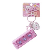 Porte-clés pendentif lumineux en résine, thème animalier, anti-stress, mignon et adorable, pour clavier, jeu Whack-a-mole, unisexe, jouet de dessin animé parfait