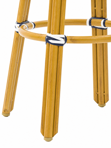 Tabouret de <span class=keywords><strong>bar</strong></span> en rotin naturel, design moderne pour cuisine, <span class=keywords><strong>bar</strong></span> à domicile, café, salle à manger extérieure, salon, usage commercial - Product Image 6