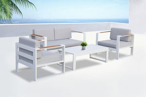 Sofá Seccional de Patio comercial, muebles de aluminio para exteriores, para Hotel, complejo turístico, <span class=keywords><strong>florida</strong></span>, gran oferta - Product Image 4